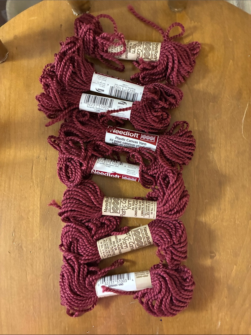 8 10 yard needleloft plastic canvas yarns